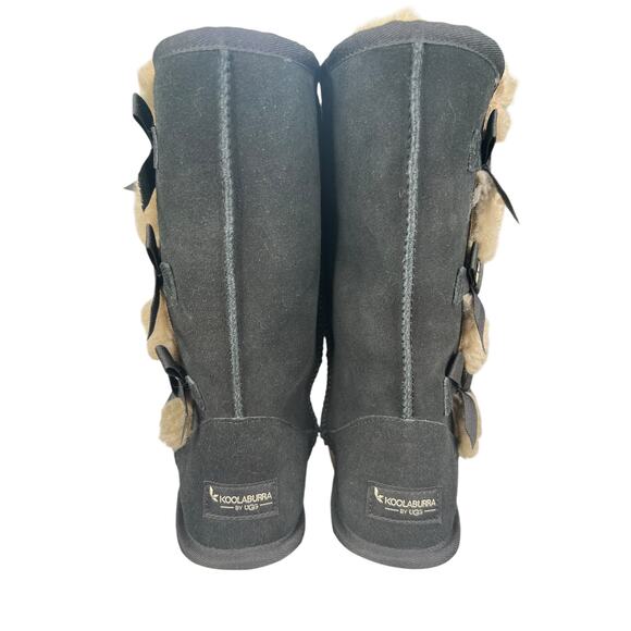 Koolaburra X UGG Women’s Victoria Short Black Suede Winter Boot Size US 8 - Picture 8 of 10